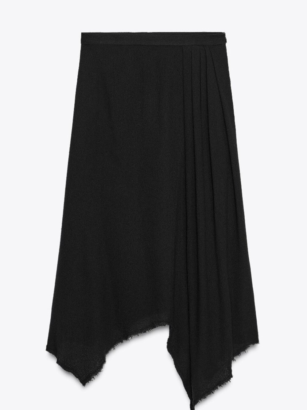 NWT NEVER WORN Zara ZW COLLECTION ASYMMETRIC MIDI SKIRT Size L